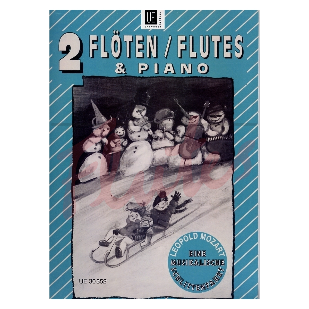 A Musical Sleigh Ride for Two Flutes and Piano